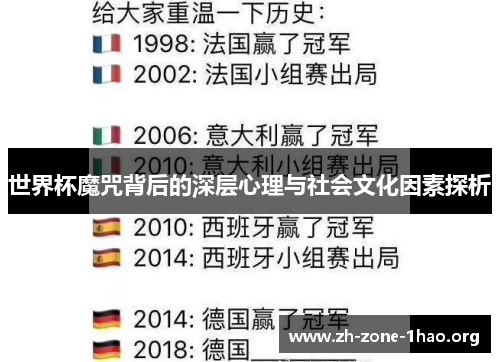 世界杯魔咒背后的深层心理与社会文化因素探析